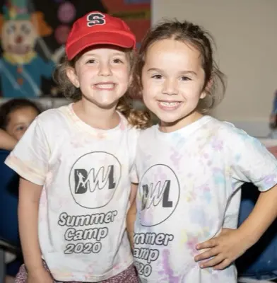 Kids in summer camp t-shirts