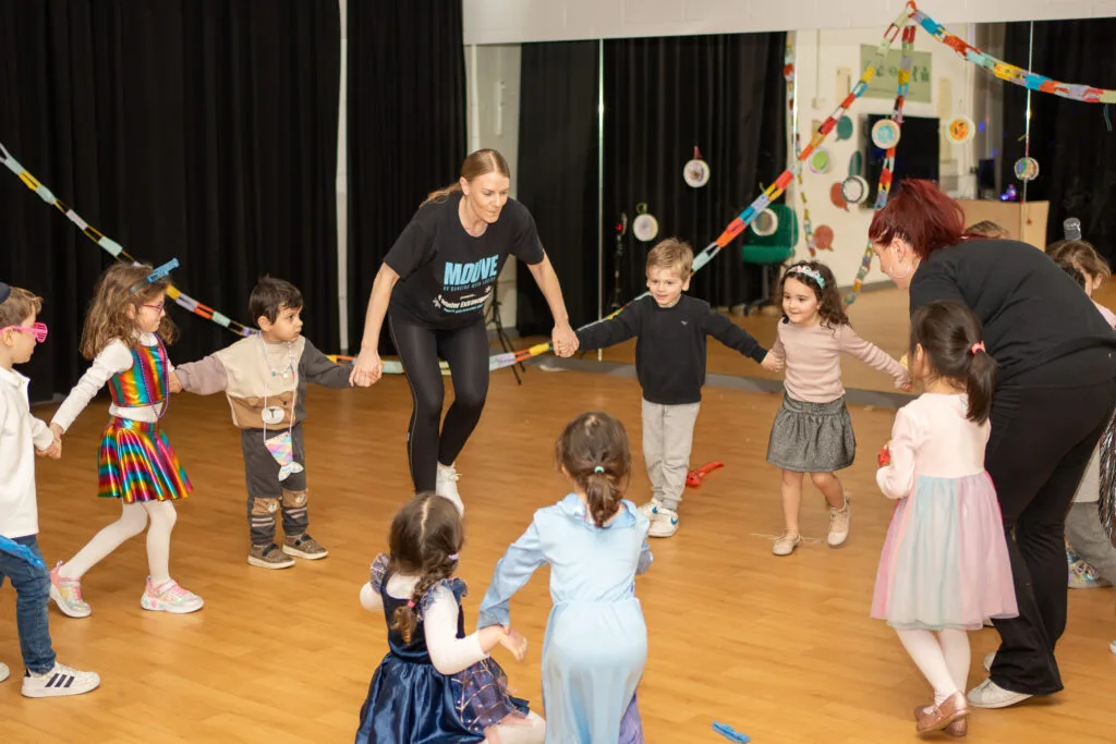 Kids enjoying camp activities