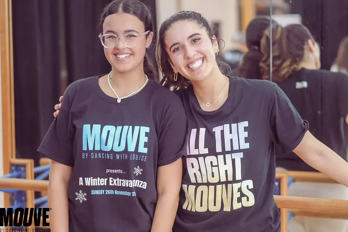 MOUVE dance students in the studio at the start of autumn term