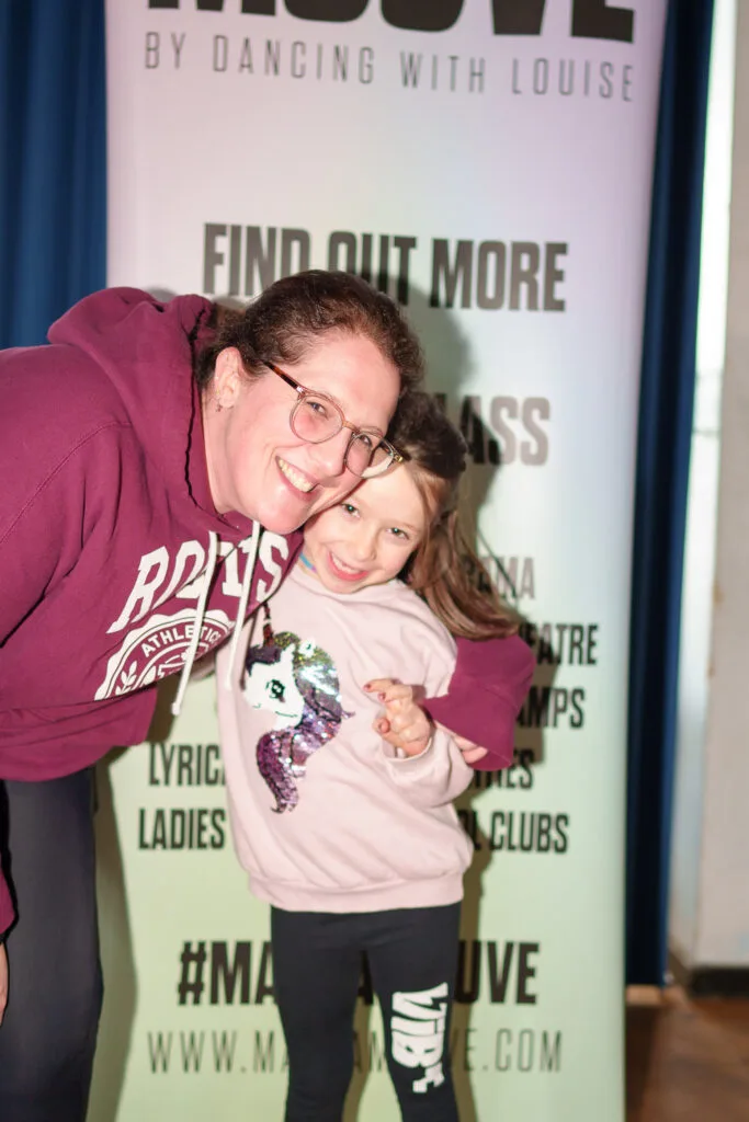 Families at the dance party