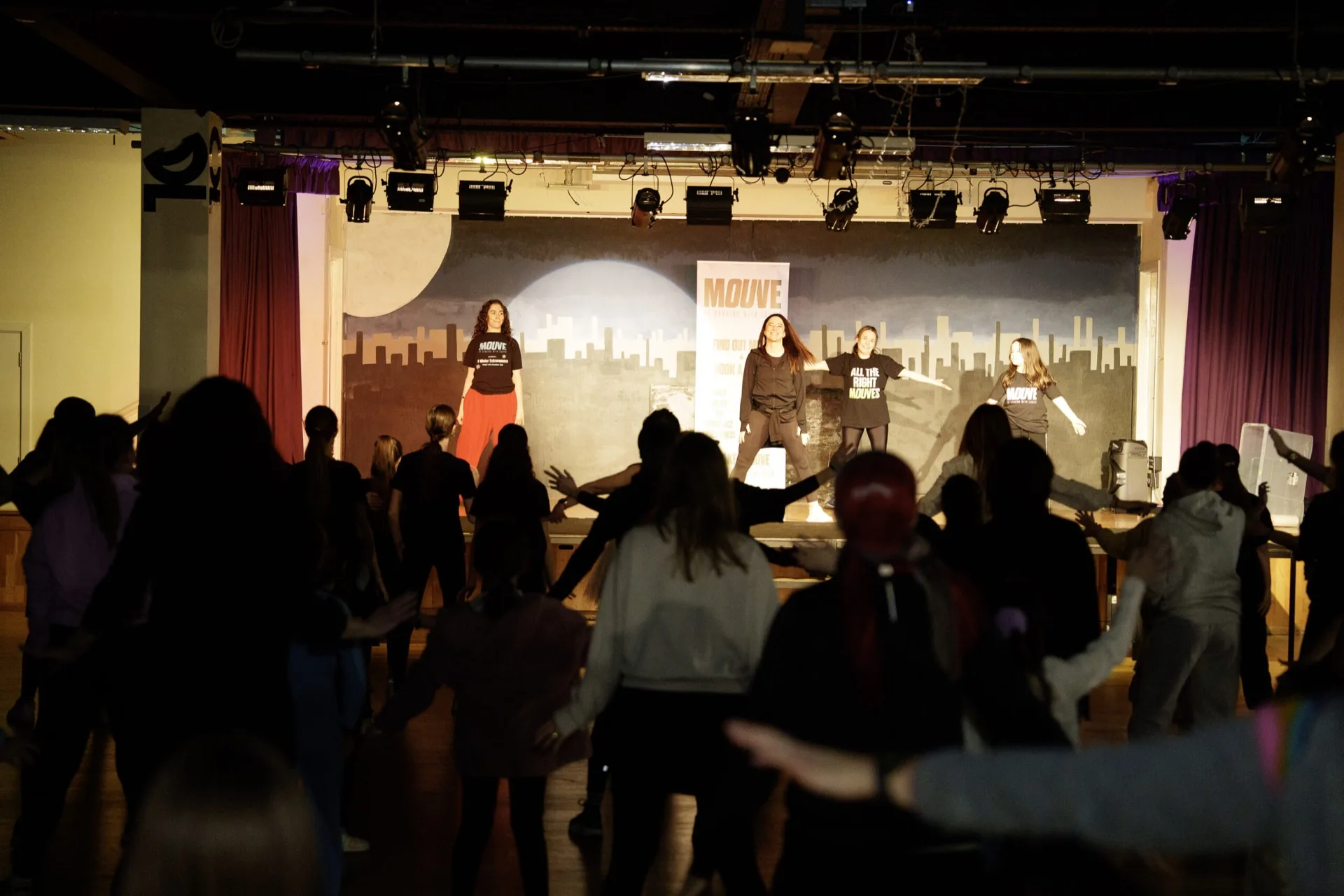 A packed dance floor at the Mothers & Daughters Zumba Party
