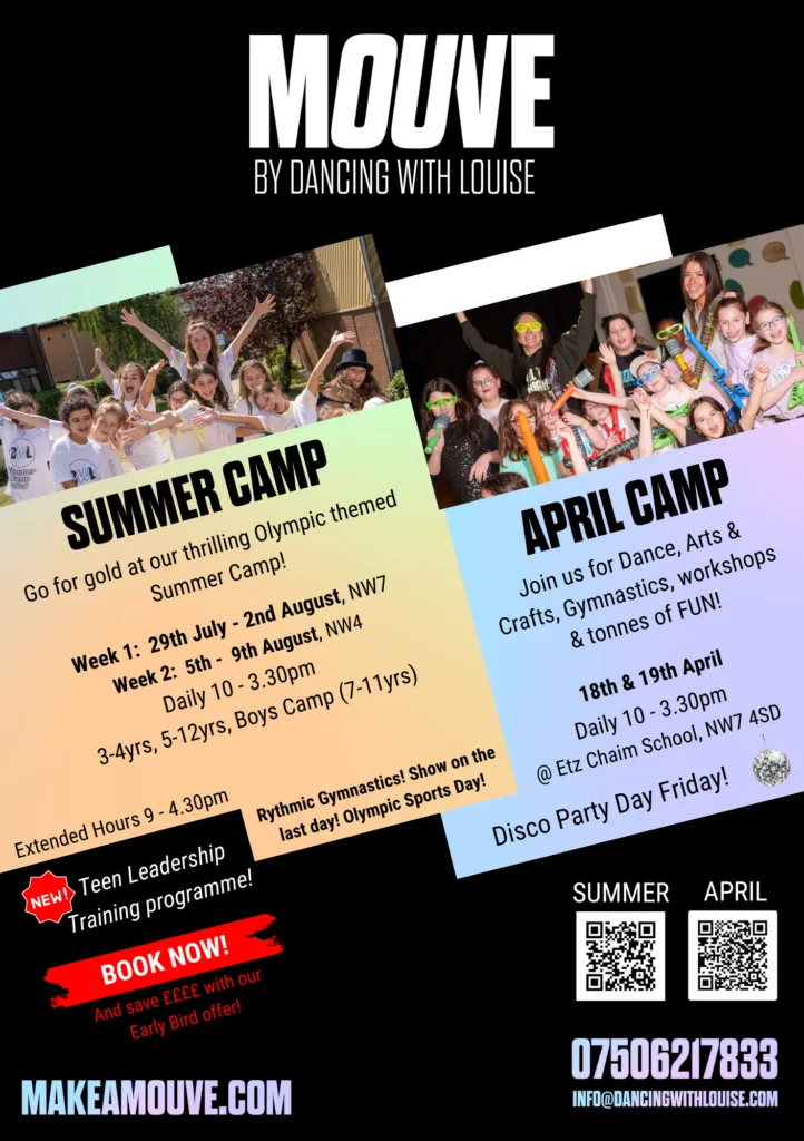 MOUVE by Dancing with Louise summer camp poster